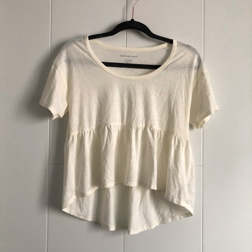 3/$45  American eagle Babydoll Peplum Tee